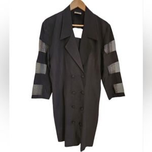 Joseph Ribkoff Double Breast Jacket/Blazer & See Through Panels on Sleeve/Back